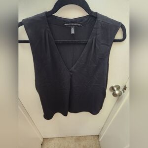 White House Black Market cross draped front tank size 6